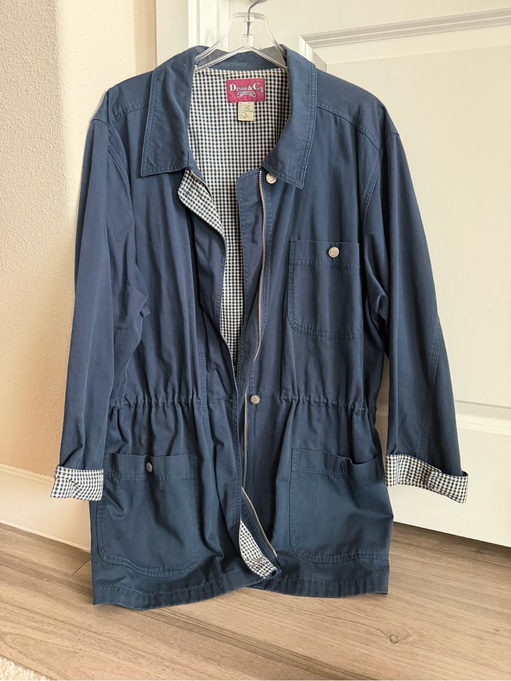 Navy Drawstring Jacket